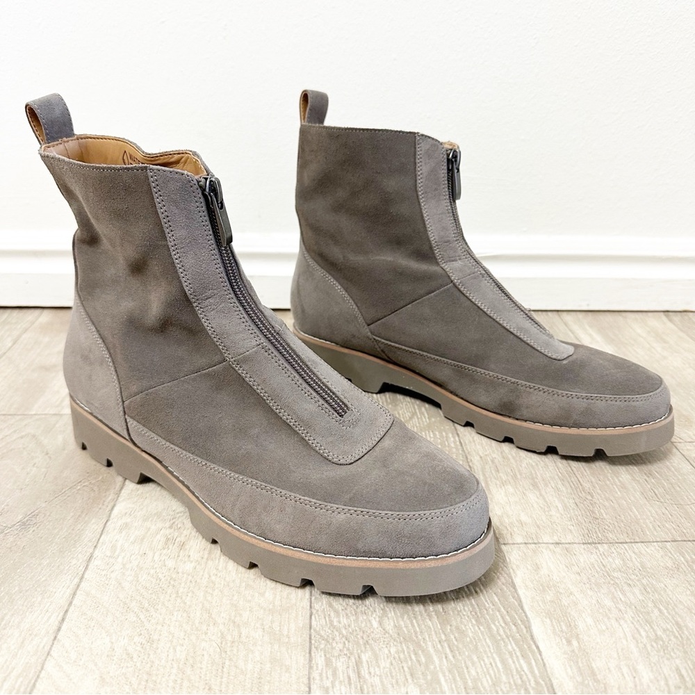 Vionic Gray Ankle Boots - Picture 3 of 7